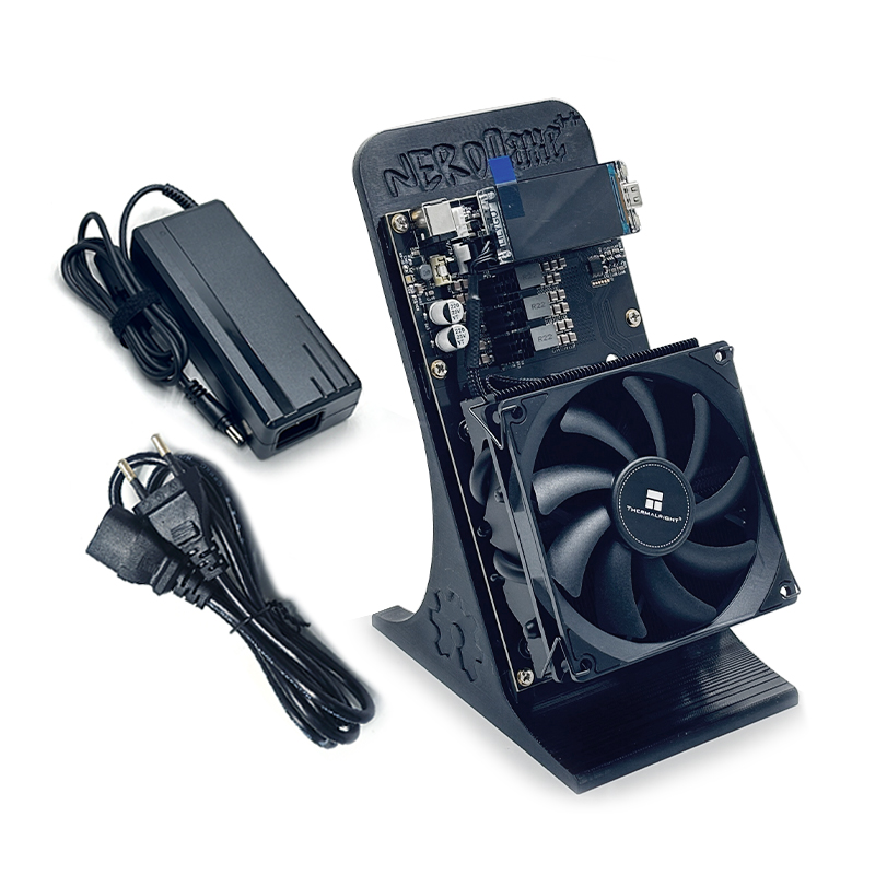 NerdMiner NerdQaxe 4.8TH/s BTC Solo miner with power supply New condition
