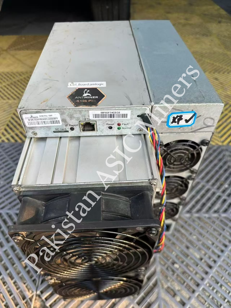 Bitmain Antminer S19K Pro 120Th/s Second Hand Condition With Power Cable