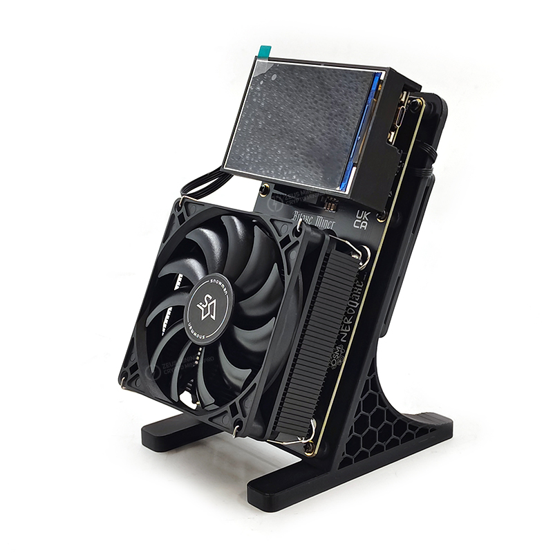 Bitaxe miner NerdQaxe 6TH/s dual fans SOLO miner with power supply (brand new Condition)