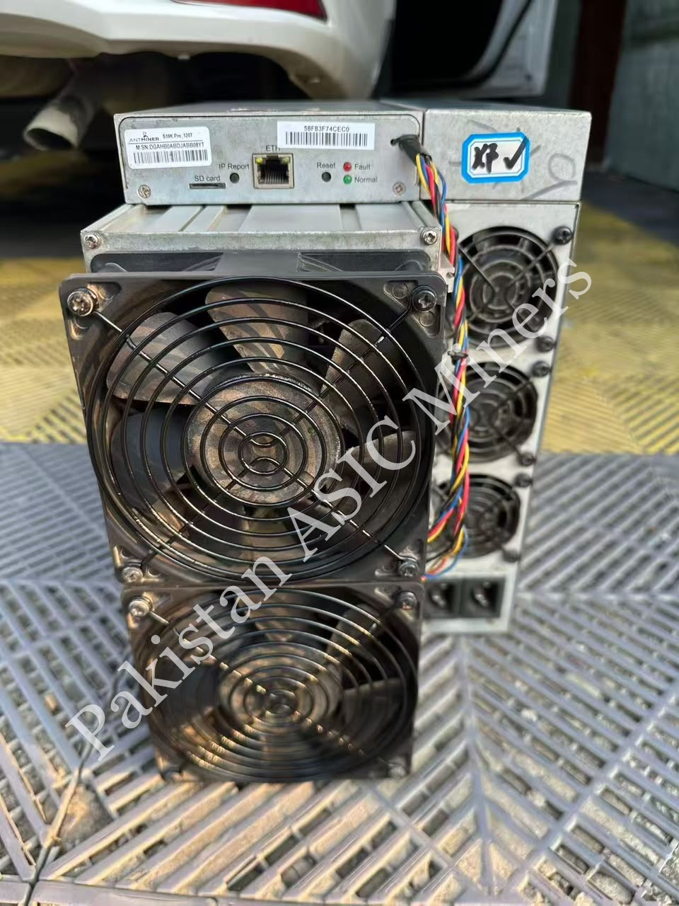 Bitmain Antminer S19K Pro 120Th/s Second Hand Condition With Power Cable
